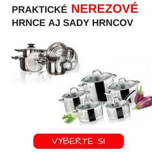 Hrnce a sady z nerezu
