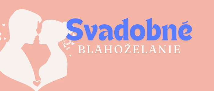 Svadobné blahoželanie ilustračný obrázok